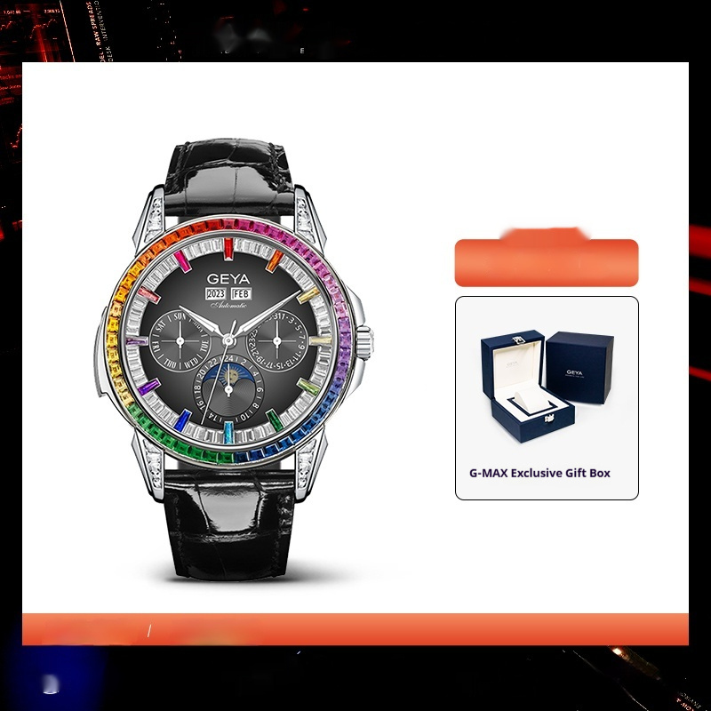 Rainbow Circle Multifunctional Mechanical Watch Fully Automatic Waterproof Men's